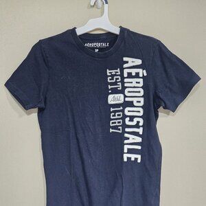Aéropostale Embroidered Appliqué Graphic T-shirt Mens Size S